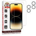 Entronix Clear Screen Protector & Camera Lens Protector Compatible with iPhone 16 - 4-Piece Combo