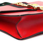 Calfskin Small Sylvie Shoulder Bag Hibiscus Red