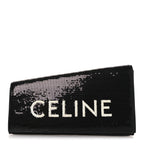 Sequin Asymetric Clutch  Black White