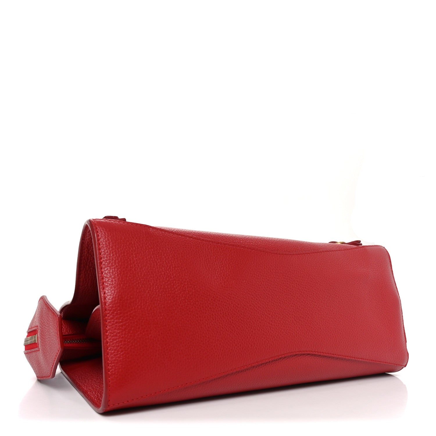 Grained Calfskin Neo Classic Gold Hardware S City Medium Red