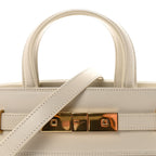 Smooth Calfskin Nano Manhattan Shopper Tote Crema Soft