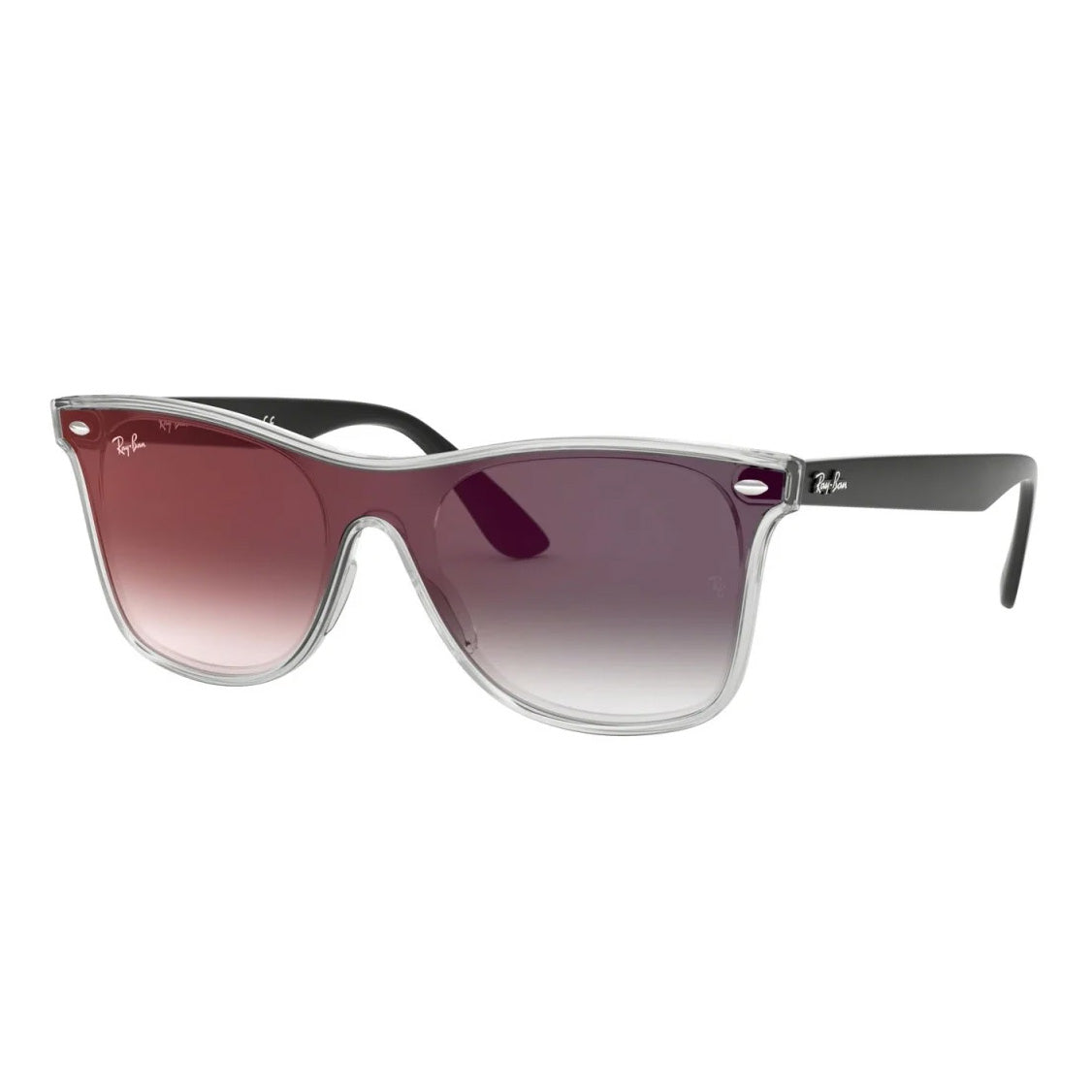 Ray-Ban Blaze Wayfarer Grey Red Mirror Sunglasses RB4440NF