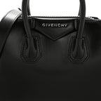 Shiny Lord Calfskin Mini Antigona Black