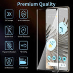Entronix Clear Screen Protector Compatible with Pixel 7 - 2 Piece Combo