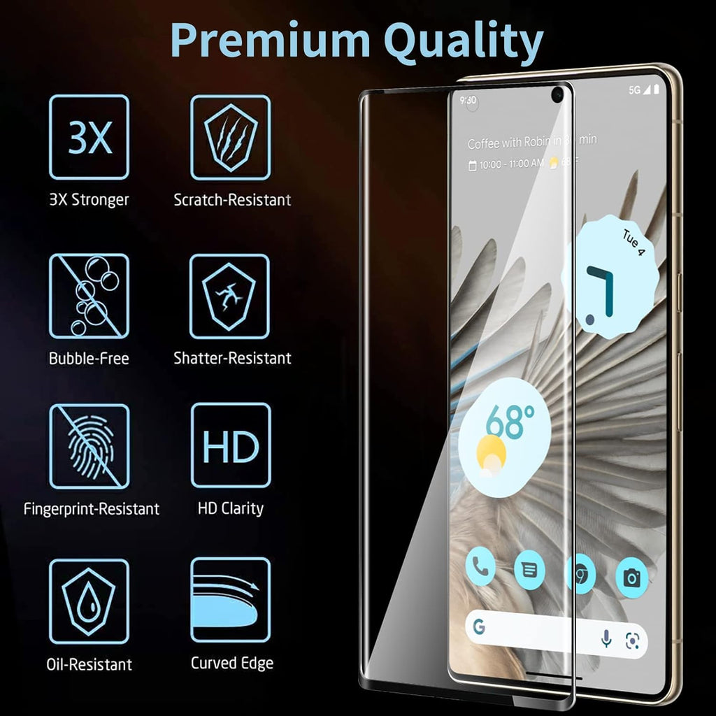 Entronix Clear Screen Protector Compatible with Pixel 6a - 2 Piece Combo