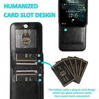 Entronix Case Compatible with iPhone 16E - [6 Slot Card Holder] Slim Leather Wallet