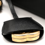 Caviar Quilted Medium CC Filigree Vanity Case Black