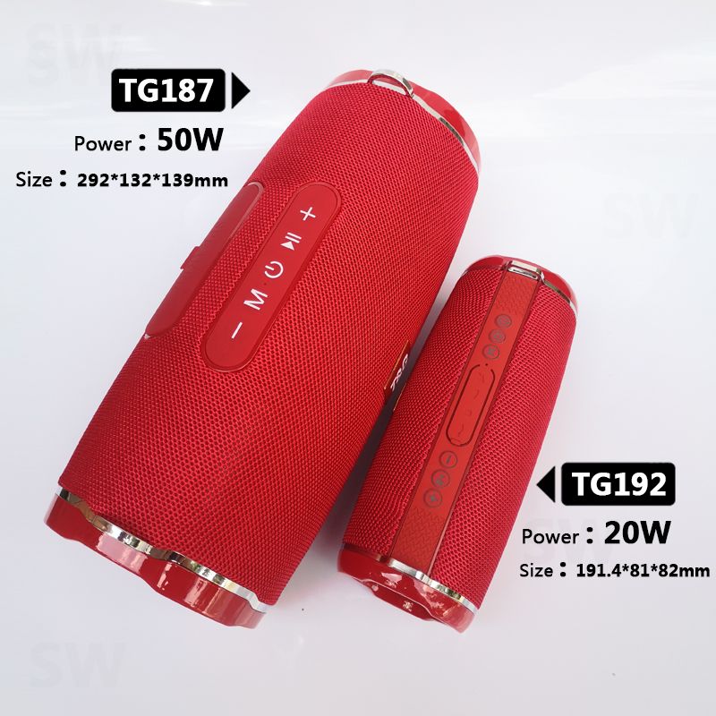 20W High Power TG192Bluetooth Speaker Waterproof Portable Column For PC Computer Speakers Subwoofer Boom Box Music Center FM TF