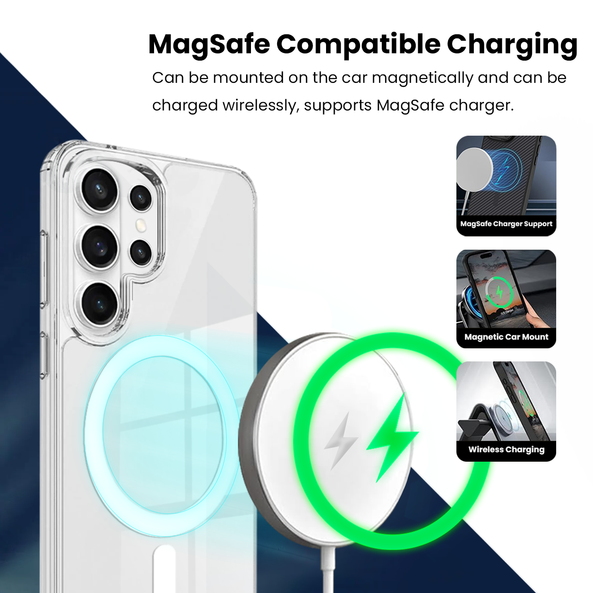 [DIS] Entronix Bundle Compatible with Galaxy S26 Ultra - [Magnetic] Clear Case & 2 Clear Screen Protectors
