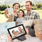 32GB FRAMEO 10.1-Inch Smart WiFi Digital Photo Frame with 1280x800 IPS LCD Touch Screen - Ideal Christmas Gift for Friends and Family