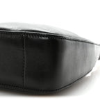 Plunged Lambskin Calypso Mini Hobo Black