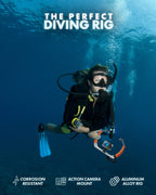 Movo GB-U80 Teal XL Dive Rig for GoPro Action Cam