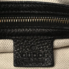 Pebbled Calfskin Medium Soho Chain Shoulder Bag Black