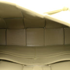 Calfskin Maxi Intrecciato Cassette Pouch On Strap Travertine