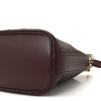 Lambskin Carre Quilted Cassandre Small Bucket Bag Hot Wine