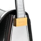 Metallic Calfskin Concerto Bag SIlver