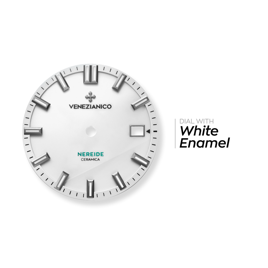 Venezianico Nereide Ceramica 42 Men’s Automatic White Diver Watch
