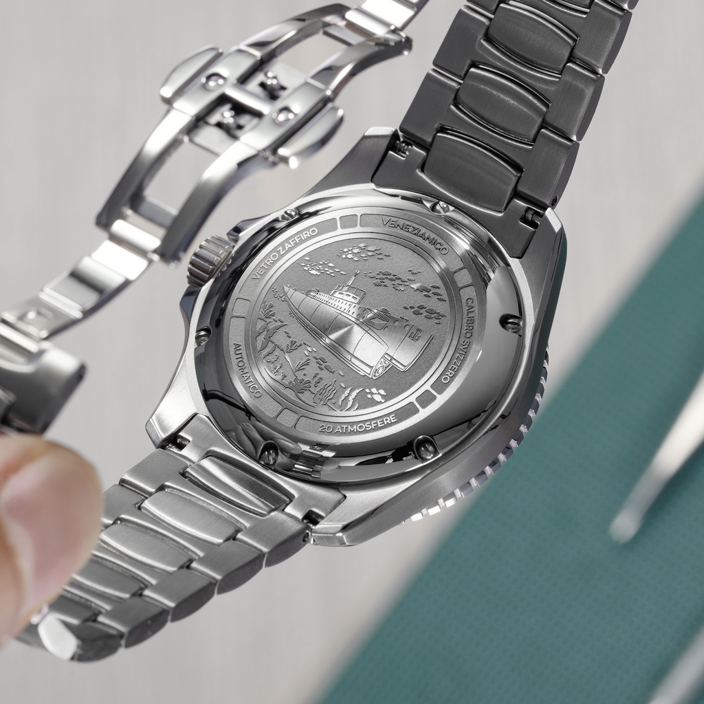 Venezianico Nereide Ceramica 42 Men’s Automatic White Diver Watch
