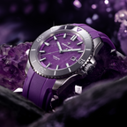 Venezianico Nereide Ametista Men’s Diver Automatic Amethyst Dial Watch