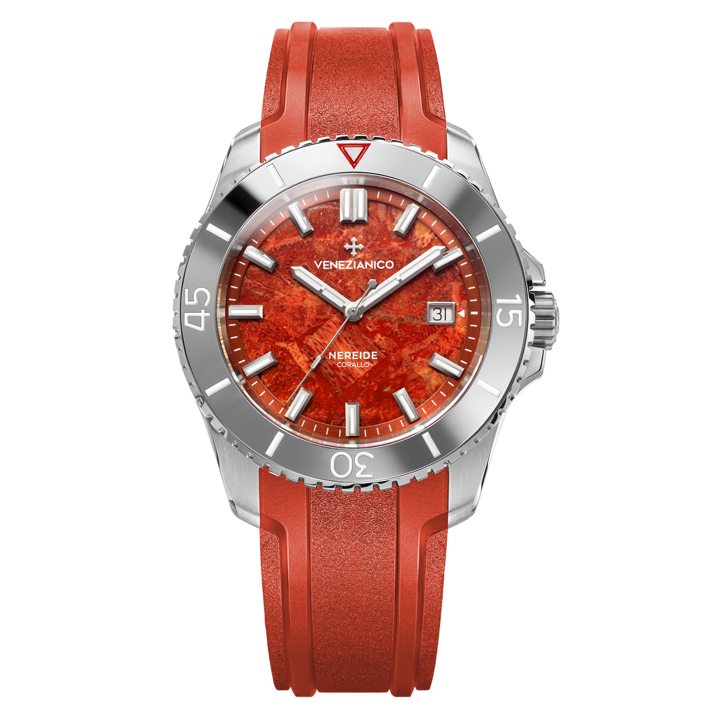 Venezianico Nereide Corallo Men’s Red Coral Automatic Watch