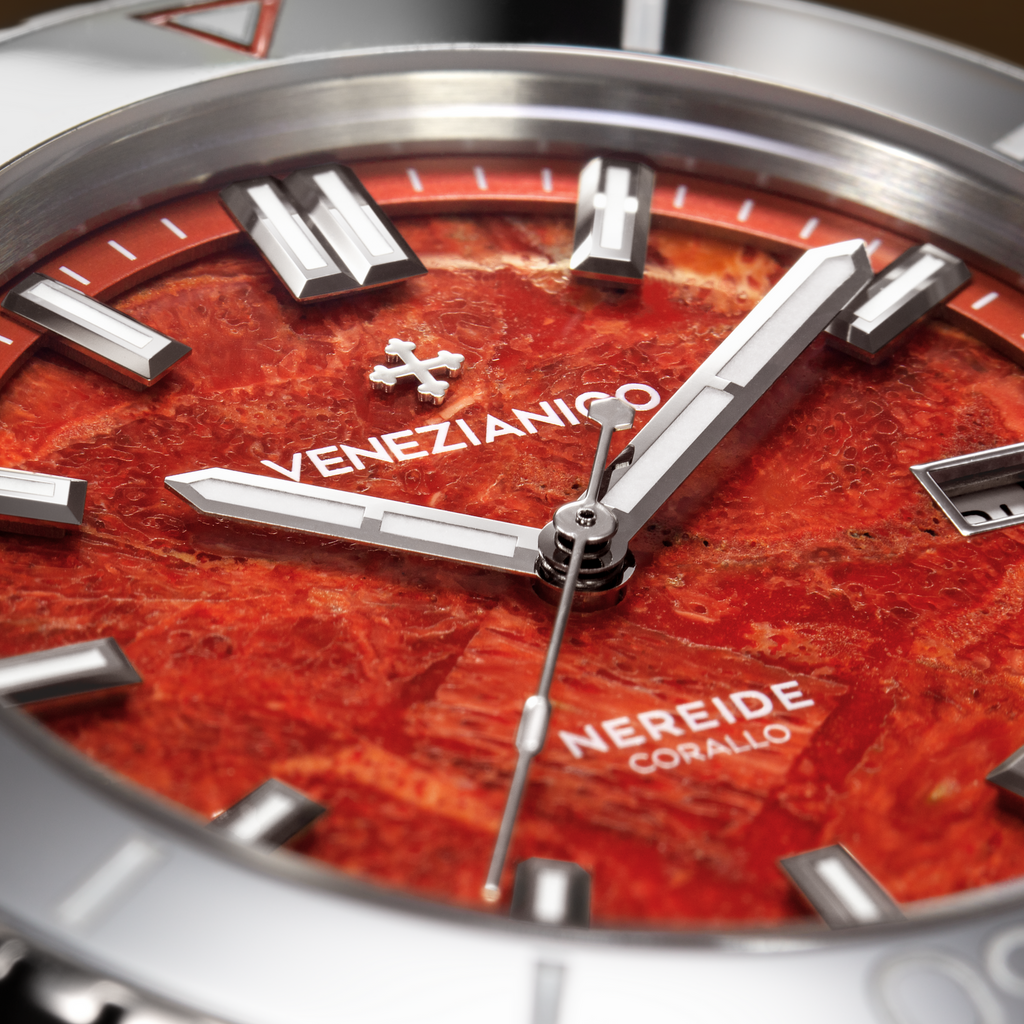 Venezianico Nereide Corallo Men’s Red Coral Automatic Watch