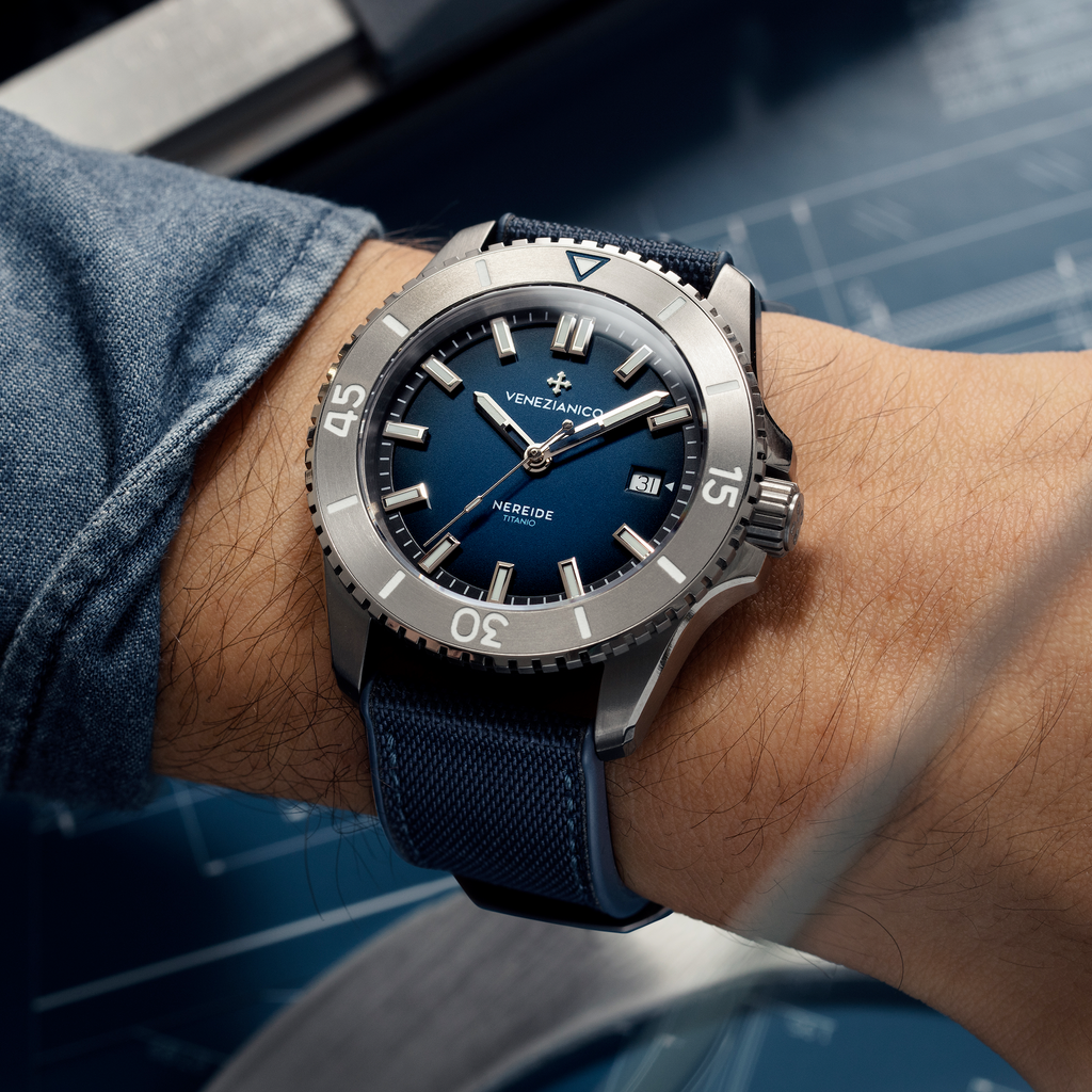 Venezianico Nereide Titanio Men’s Automatic Titanium Diver Watch