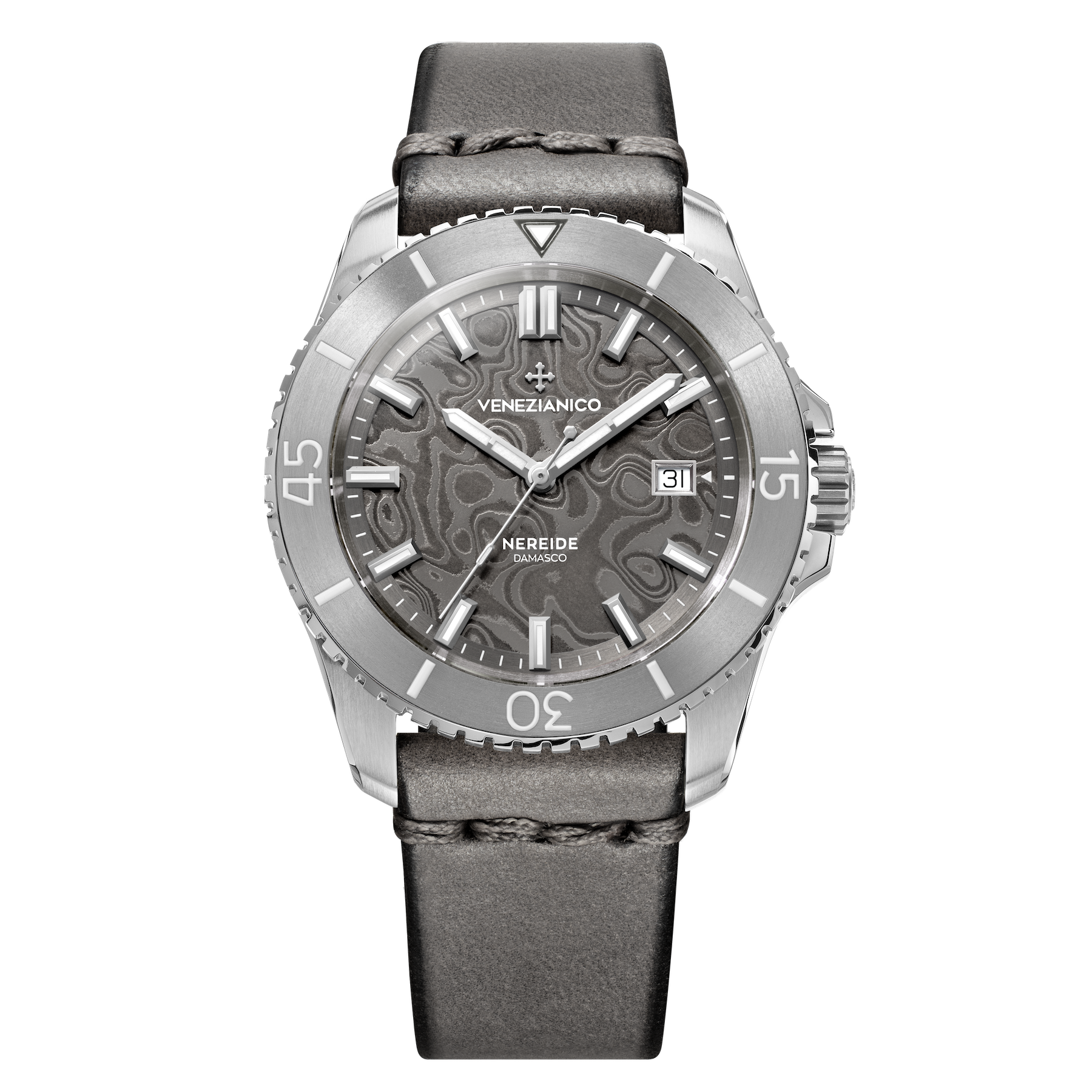 Venezianico Nereide Damasco Men’s Damascus Grey Automatic Watch