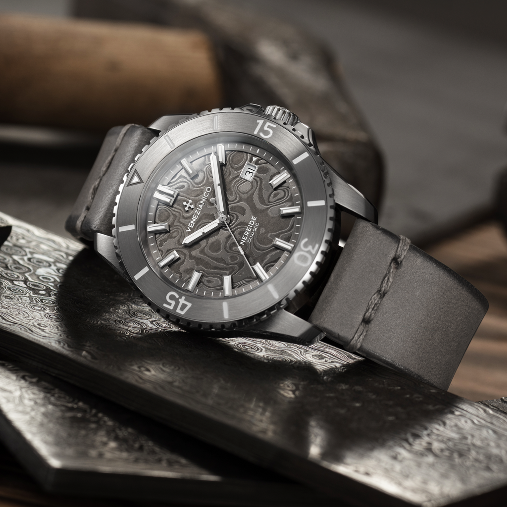Venezianico Nereide Damasco Men’s Damascus Grey Automatic Watch