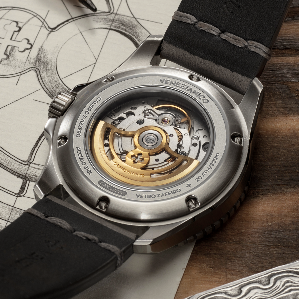 Venezianico Nereide Damasco Men’s Damascus Grey Automatic Watch