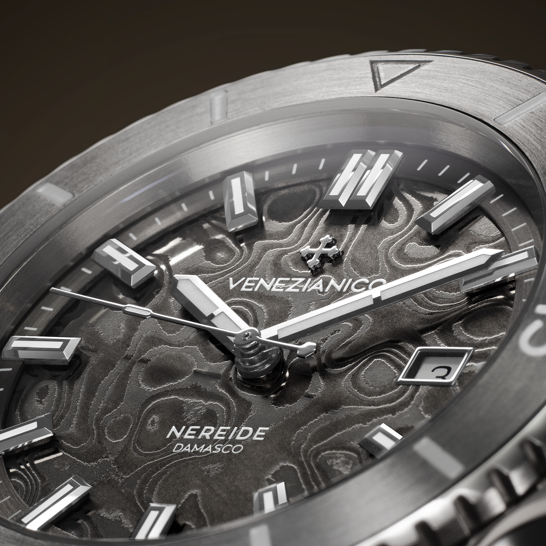 Venezianico Nereide Damasco Men’s Damascus Grey Automatic Watch