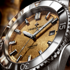 Venezianico Nereide Aureo 42 Men’s Gold Dial Automatic Diver Watch