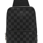 Damier Graphite Avenue Sling Bag Onyx Silver