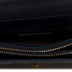 Lambskin Quilted Small Art Nouvelle Flap Bag Navy