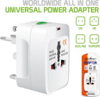 Entronix International Plug Adapter - 2-Pack Converter for EU, UK, AU, Asia to US Outlets
