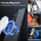 Entronix [Magnetic] Case Compatible with Galaxy S24 - Translucent Frosted Matte
