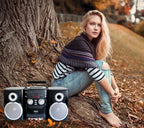 Portable CD Player with AM FM Stereo Radio Cassette Player and Recorder