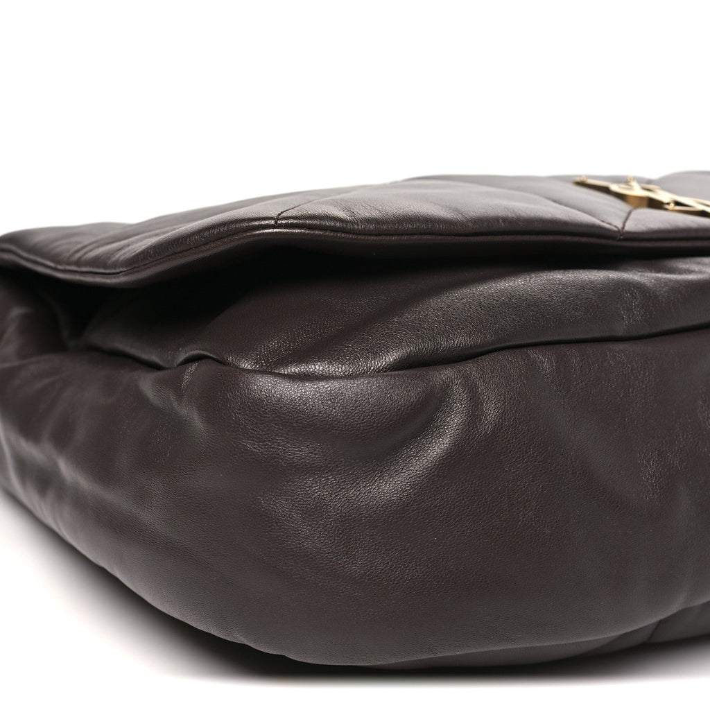 Lambskin Matelasse Monogram Large Jamie 4.3 Dark Sweet Chocolate