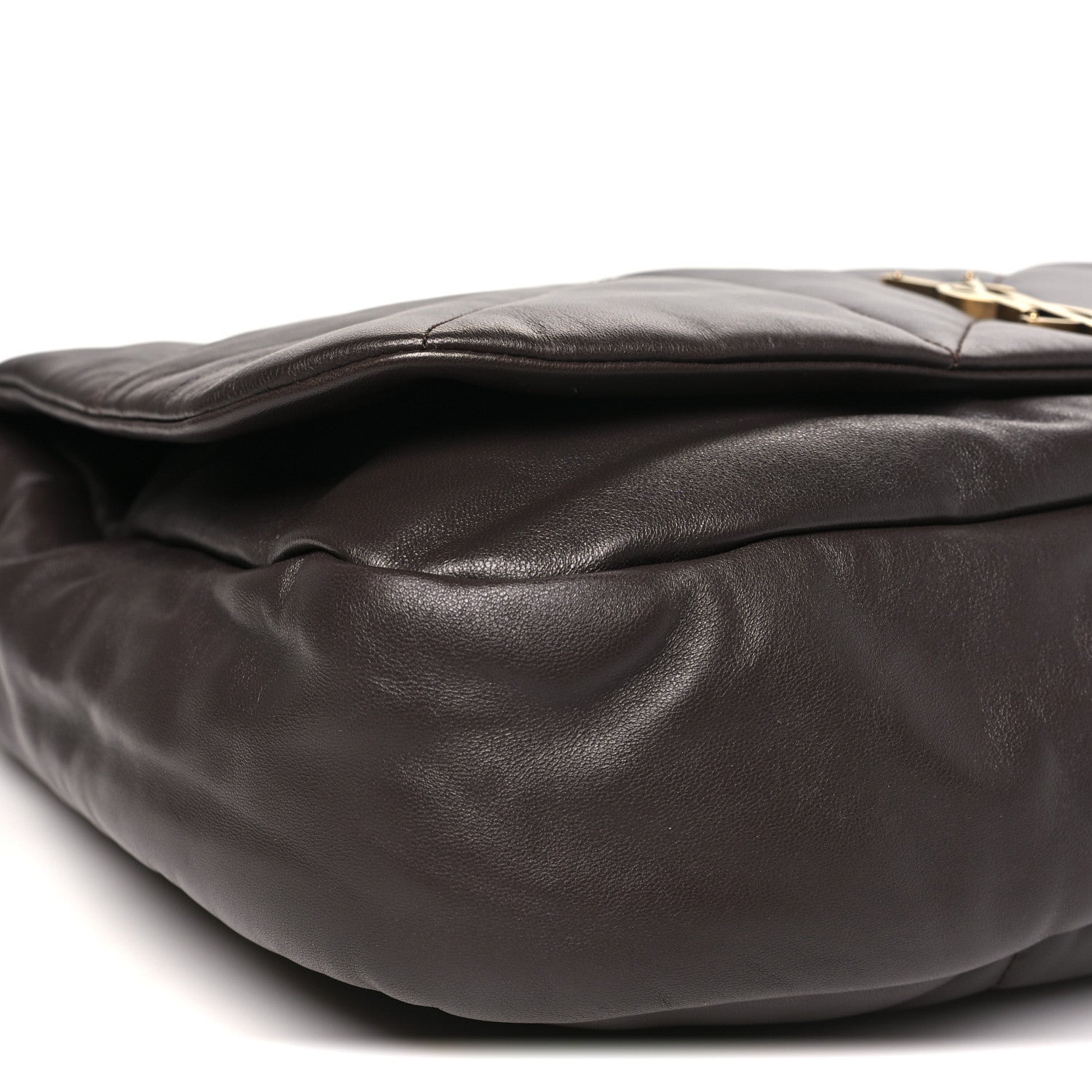 Lambskin Matelasse Monogram Large Jamie 4.3 Dark Sweet Chocolate