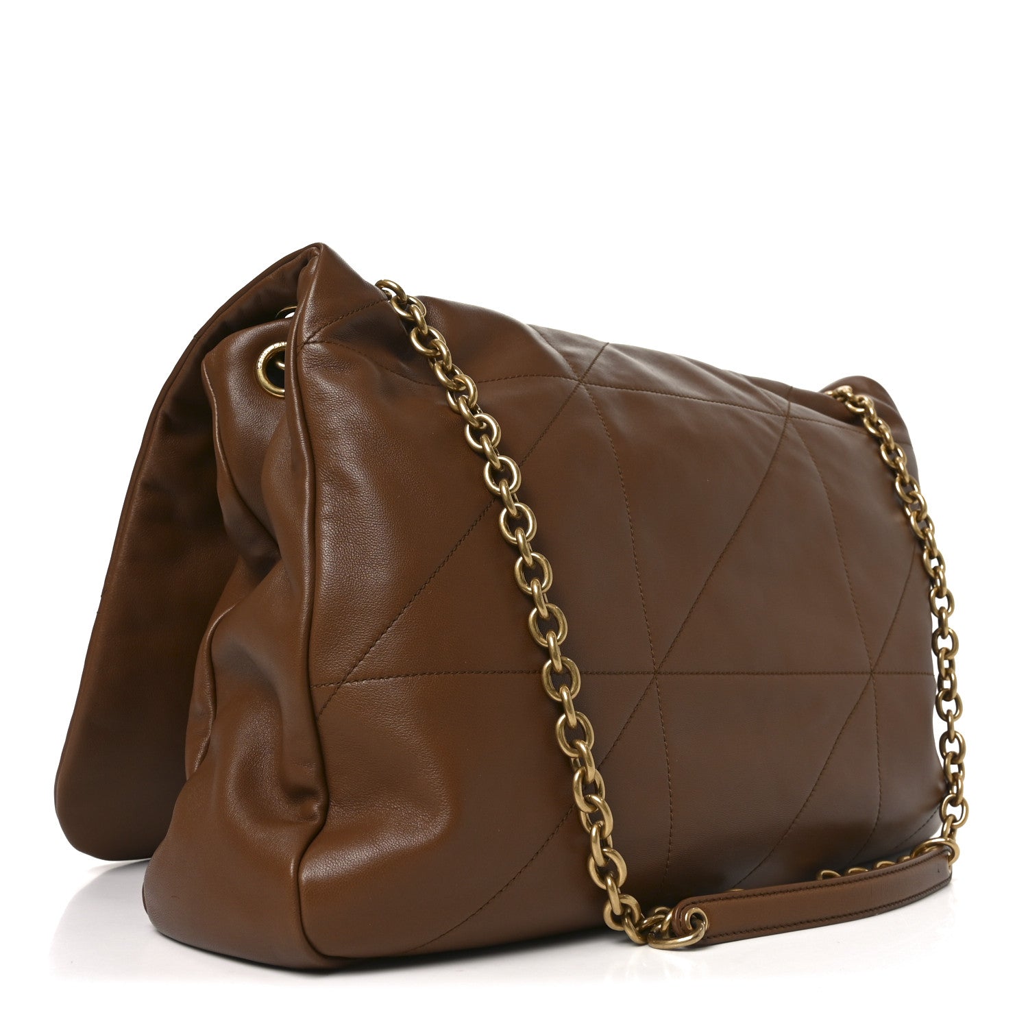 Lambskin Matelasse Monogram Large Jamie 4.3 Light Fox