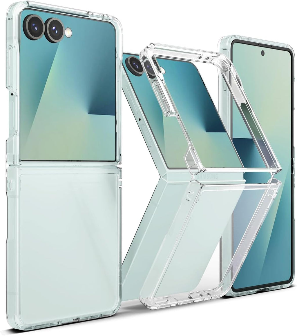 Entronix Case Compatible with Galaxy Z Flip 7 - [Hard Back] Clear Cover