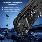 Entronix Case Compatible with iPhone 17 Pro Max - Dual-Layer Guard Gripstand