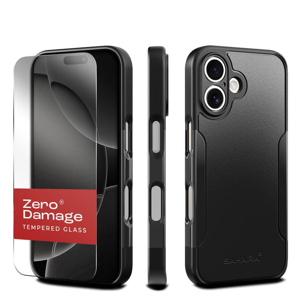 SAHARA - Classic Series Case & Tempered Glass Kit - Apple iPhone 16