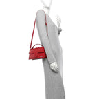 Glazed Calfskin Le Grand Bambino Red