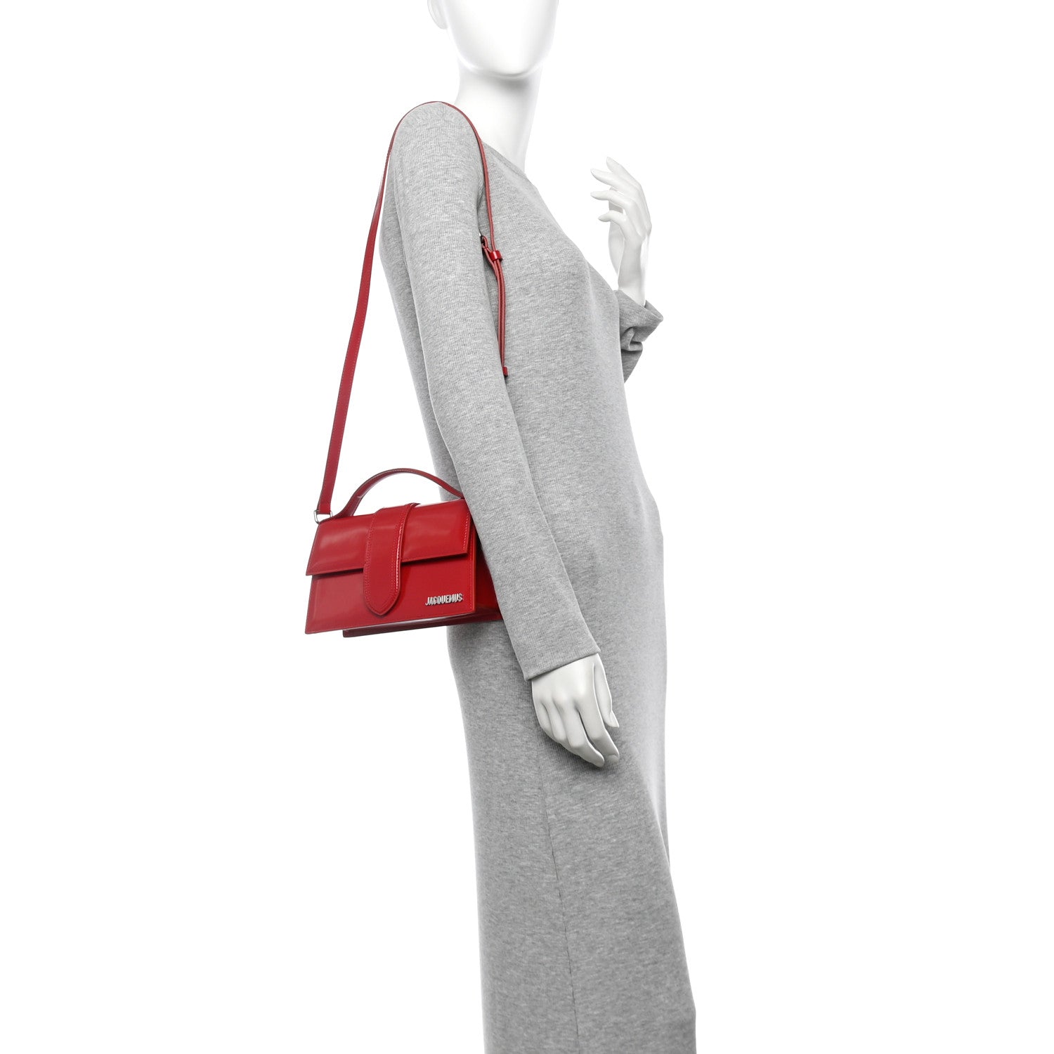 Glazed Calfskin Le Grand Bambino Red