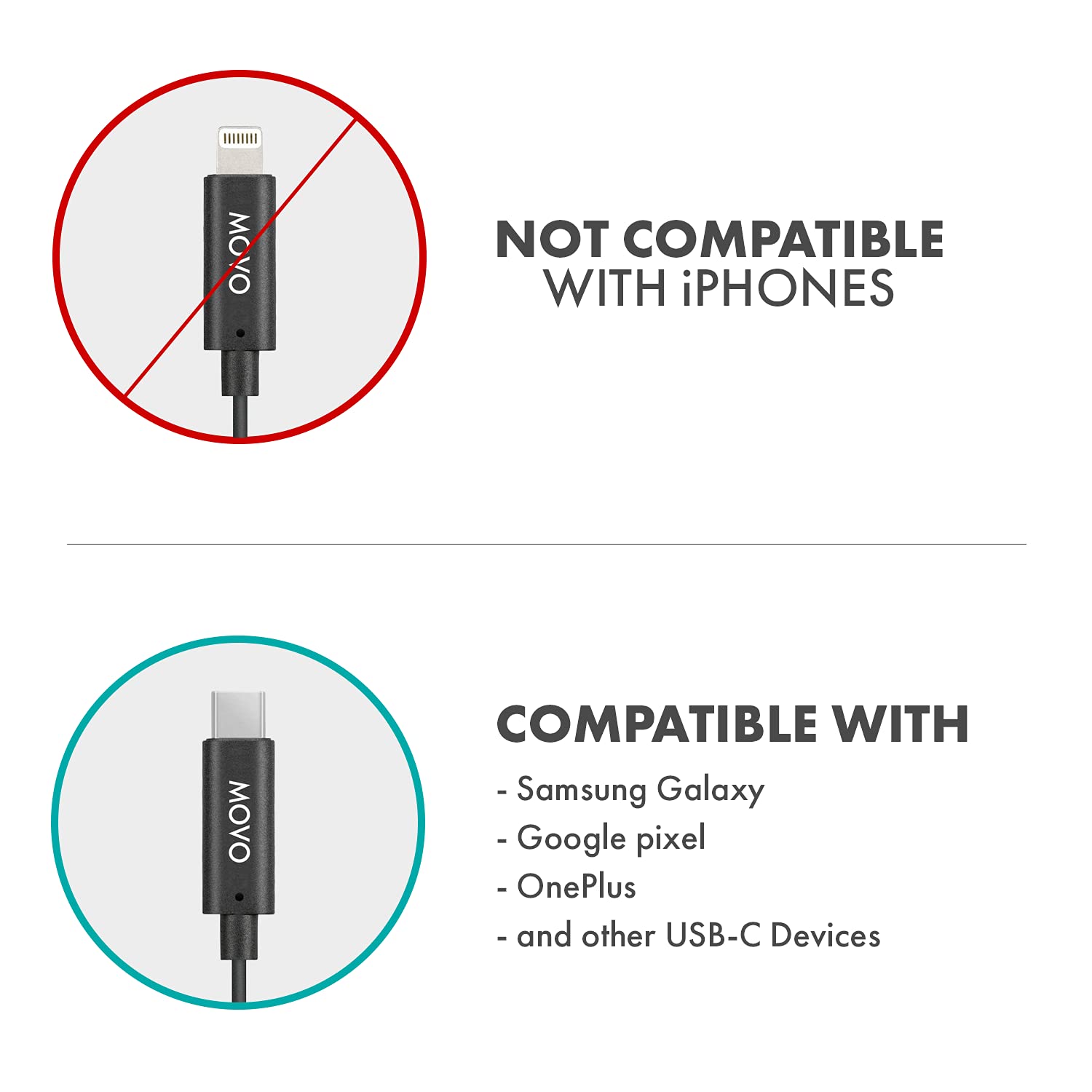 Movo EDGE-UC-DUO Dual Wireless Lavalier for USB-C
