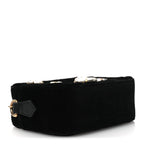 Velvet Matelasse Marquise Crystals Mini GG Marmont Chain Shoulder Bag Black