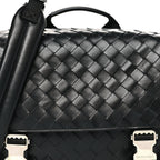 Nappa Intrecciato Postino Messenger Black