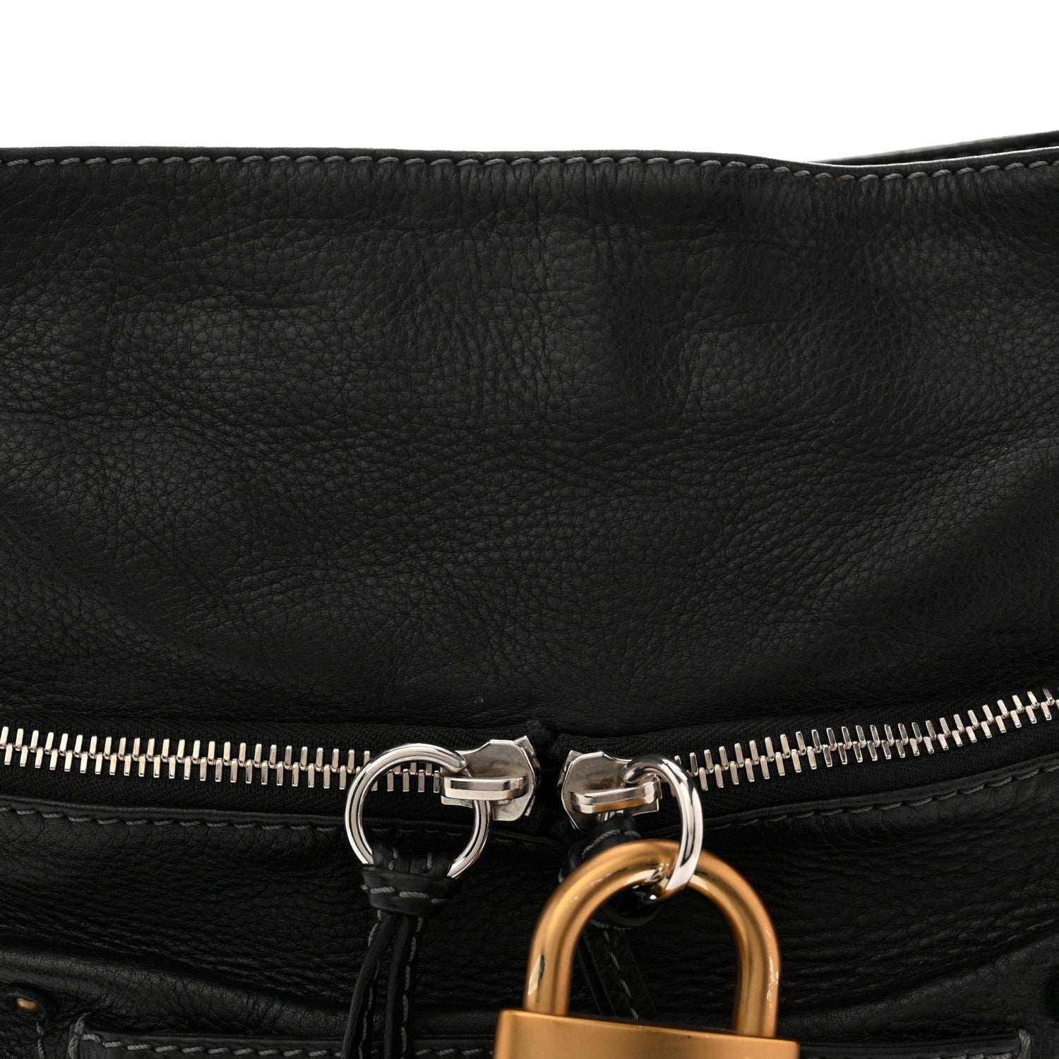 Calfskin Paddington Hobo Black