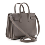 Grained Calfskin Baby Sac De Jour Fog