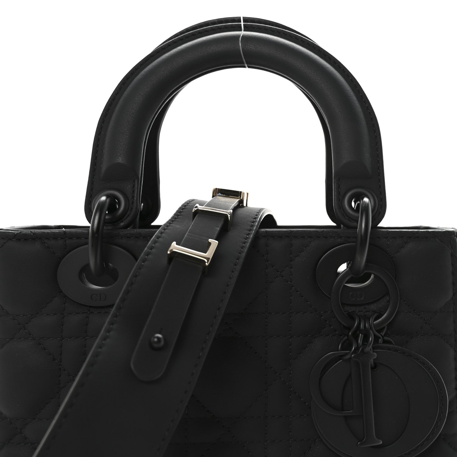 Ultra Matte Calfskin Cannage Small My ABCDior Lady Dior Black